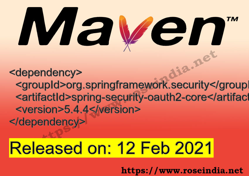 Maven Dependency release