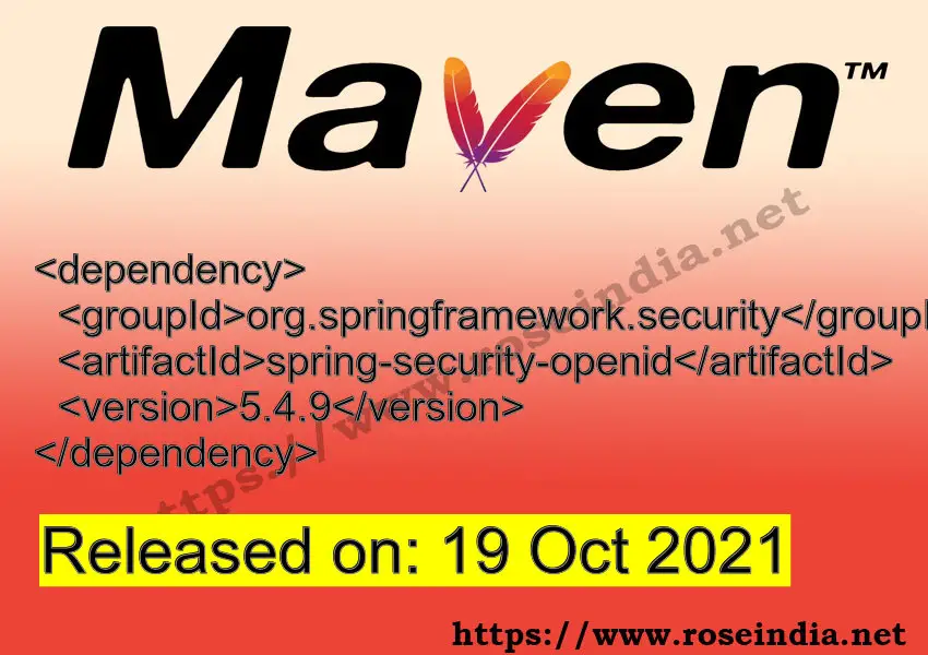 Maven Dependency release