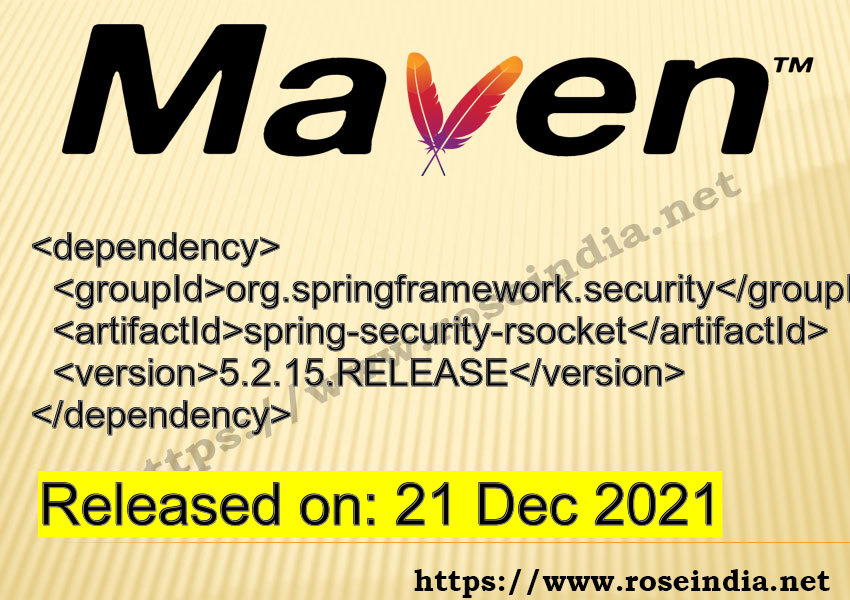 Maven Dependency release