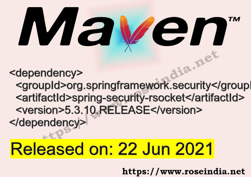 Maven Dependency release