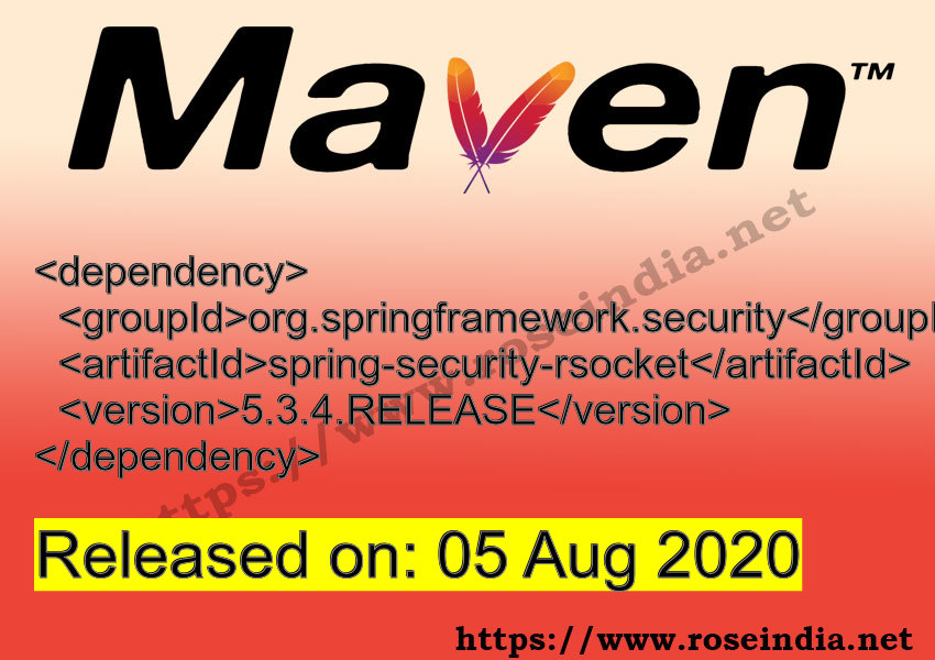 Maven Dependency release