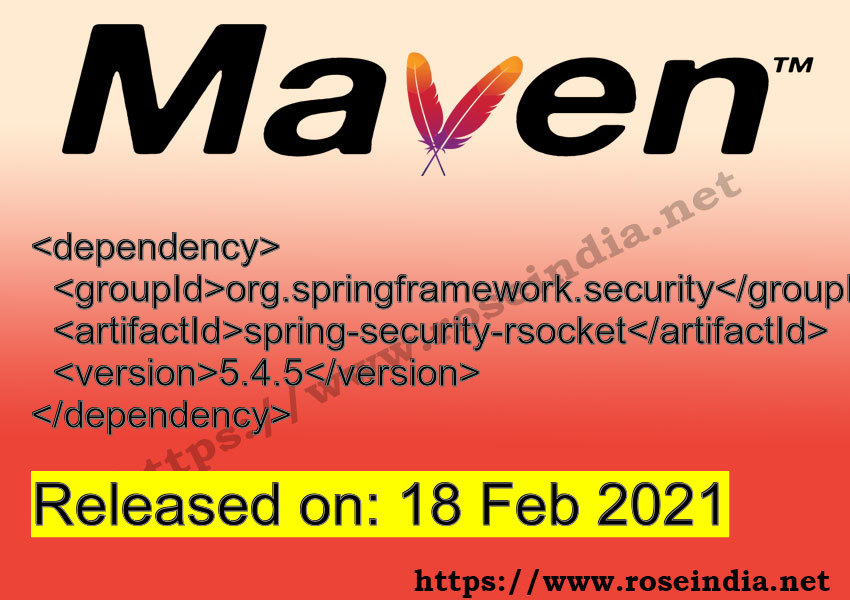 Maven Dependency release