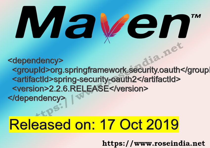 Maven Dependency release