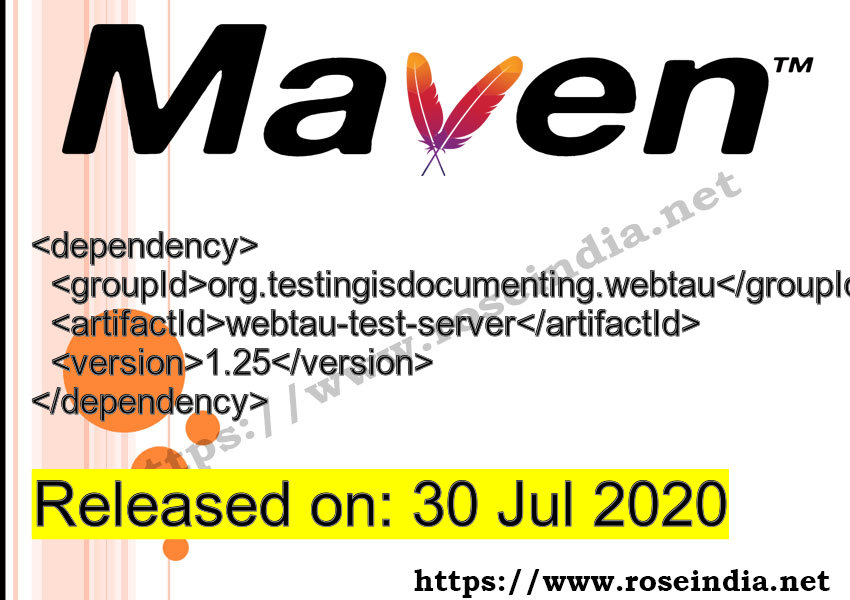 Maven Dependency release