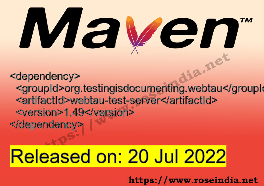 Maven Dependency release