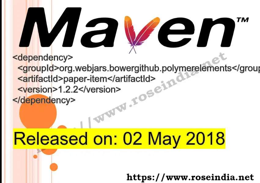 Maven dependency for  GROUP_ID - ARTIFACT_ID version VERSION_ID is released. Learn to use  ARTIFACT_ID version VERSION_ID in Maven based Java projects