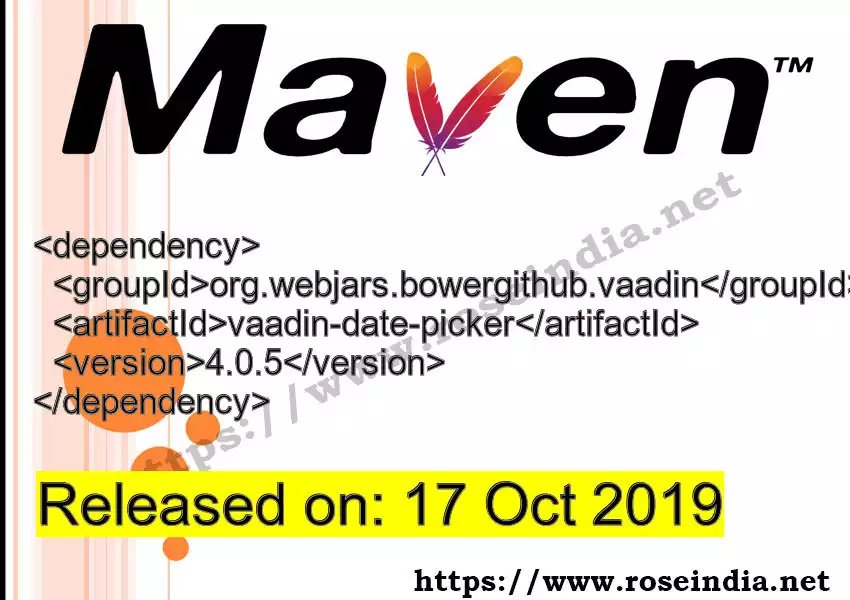 Maven dependency for GROUP_ID - ARTIFACT_ID version VERSION_ID is released. Learn to use ARTIFACT_ID version VERSION_ID in Maven based Java projects