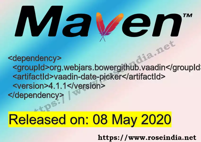 Maven dependency for GROUP_ID - ARTIFACT_ID version VERSION_ID is released. Learn to use ARTIFACT_ID version VERSION_ID in Maven based Java projects