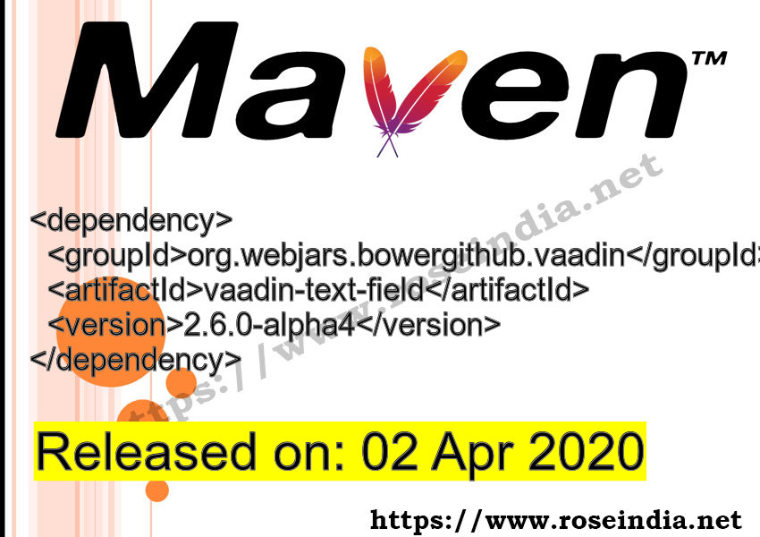 Maven Dependency release