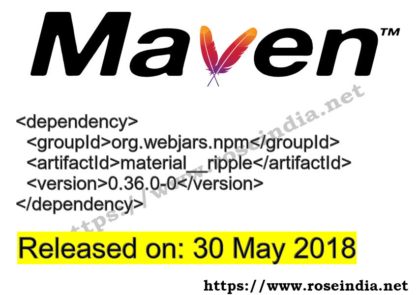 Maven Dependency release