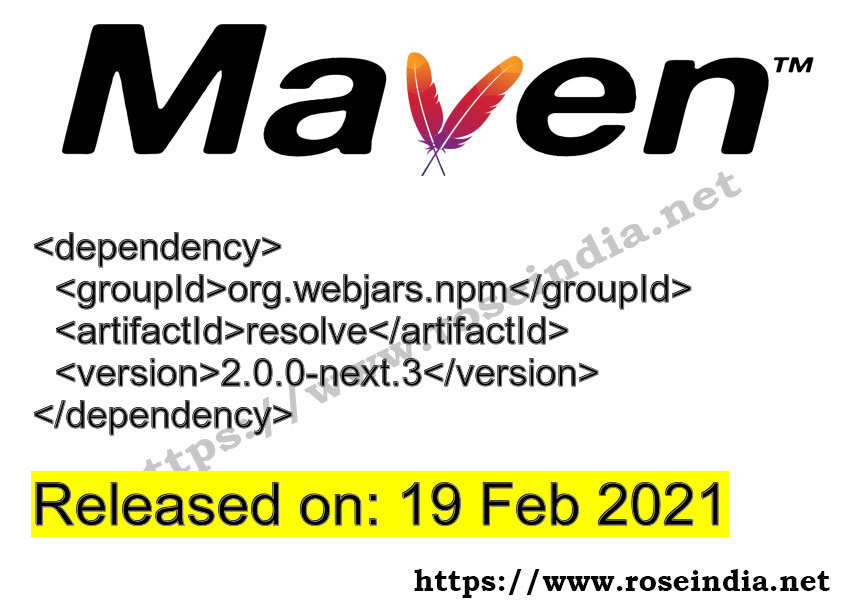 Maven Dependency release