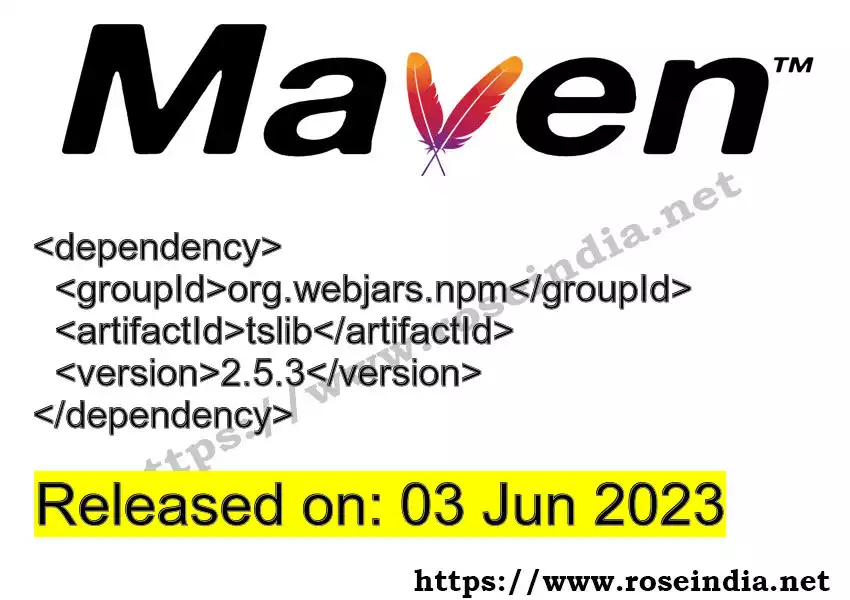 Maven dependency for GROUP_ID - ARTIFACT_ID version VERSION_ID is released. Learn to use ARTIFACT_ID version VERSION_ID in Maven based Java projects
