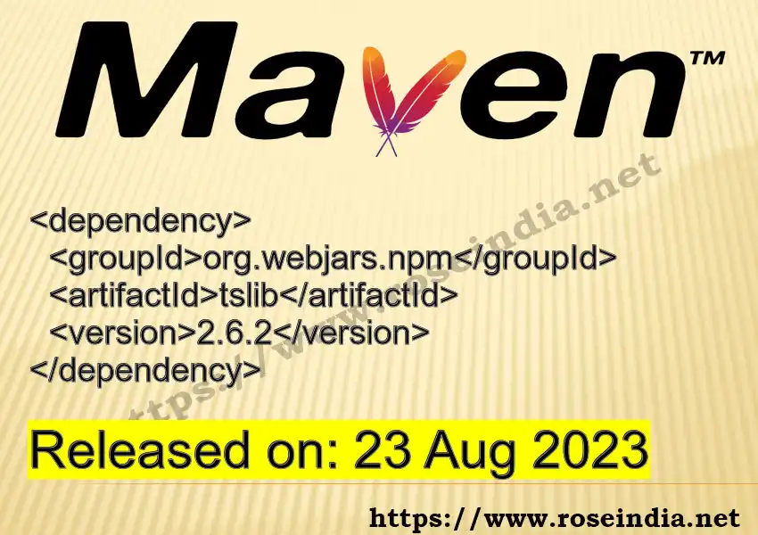 Maven dependency for GROUP_ID - ARTIFACT_ID version VERSION_ID is released. Learn to use ARTIFACT_ID version VERSION_ID in Maven based Java projects