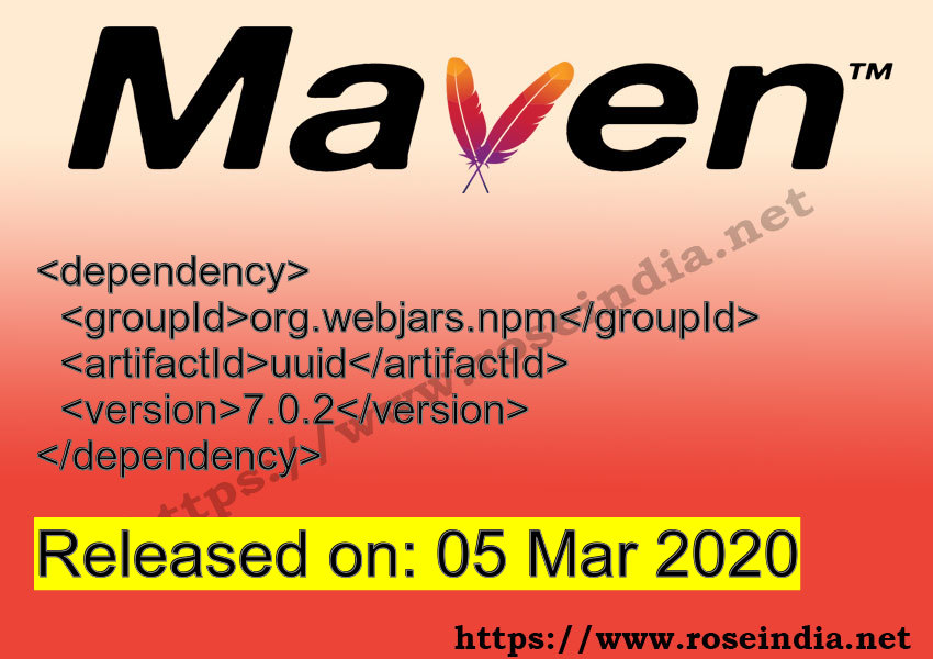 Maven Dependency release