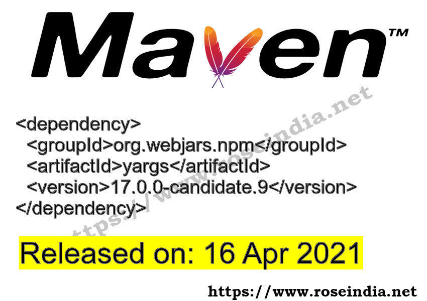 Maven Dependency release