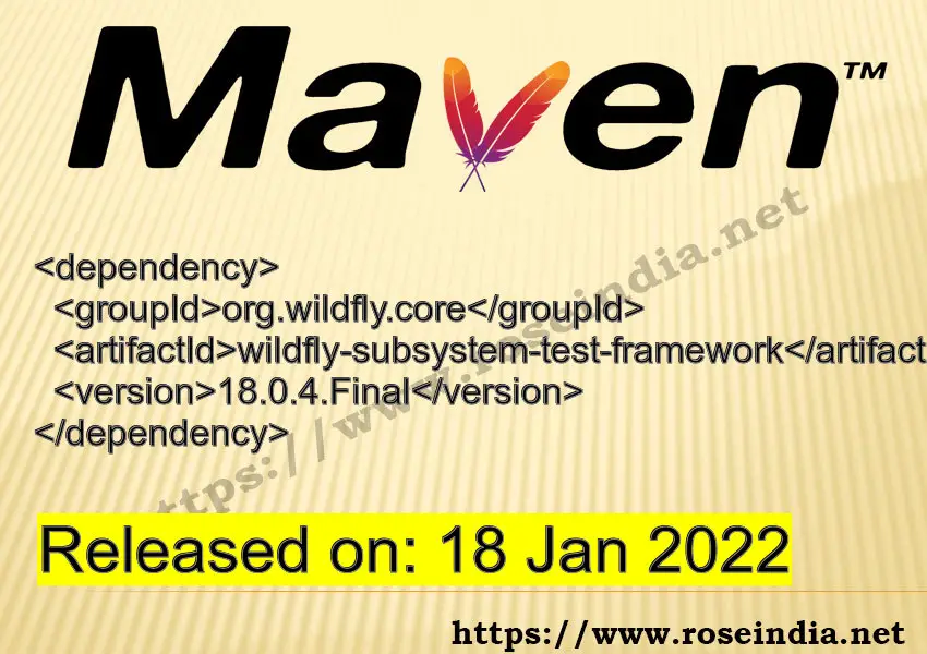 Maven Dependency release