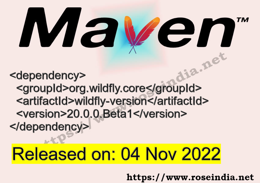 Maven Dependency release