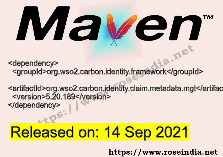 Maven Dependency release