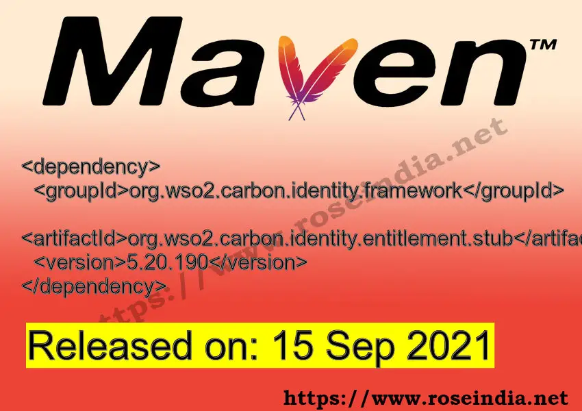 Maven Dependency release