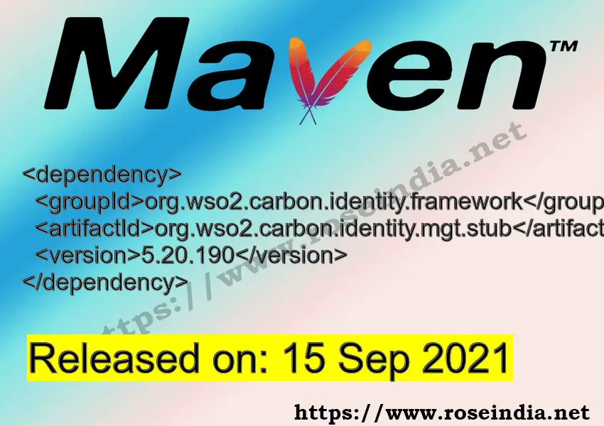 Maven Dependency release