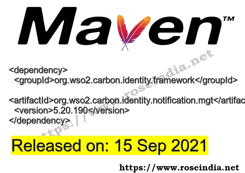 Maven Dependency release