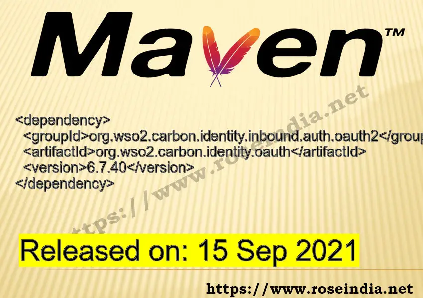 Maven Dependency release