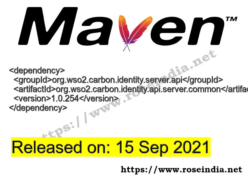 Maven Dependency release