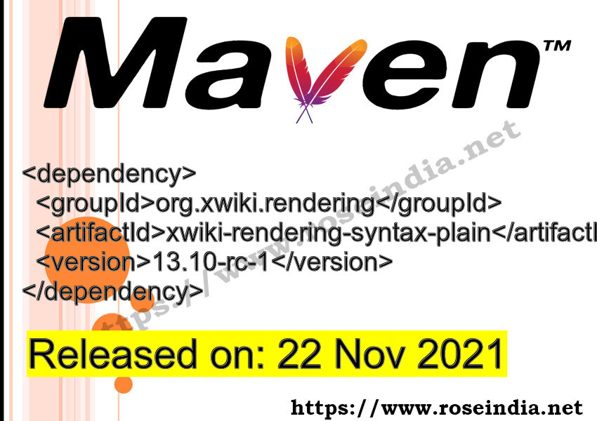 Maven Dependency release