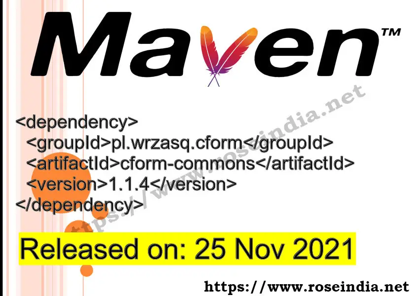 Maven Dependency release