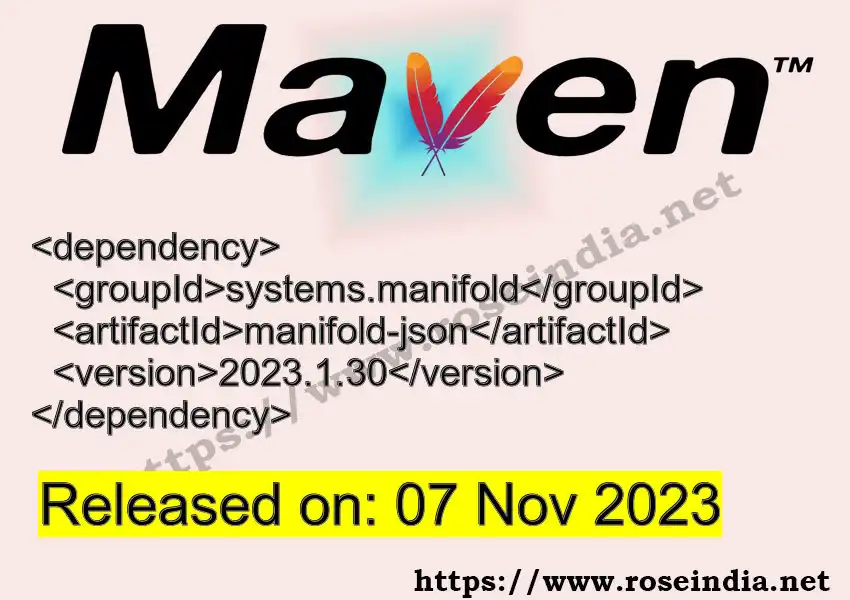Maven dependency for systems.manifold manifoldjson version 2023.1.30