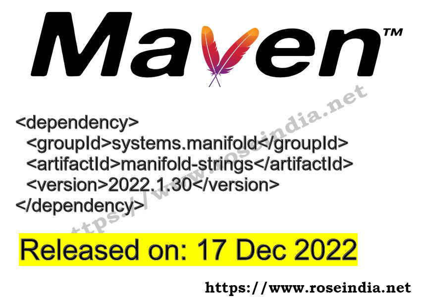 Maven Dependency release