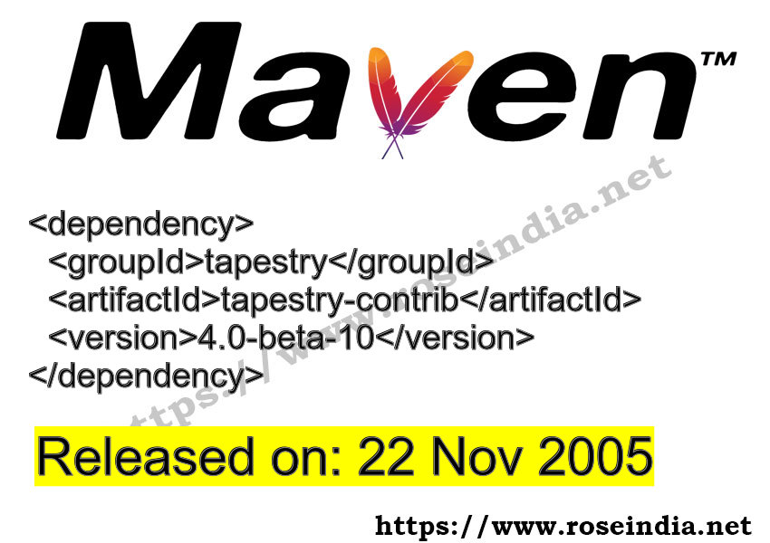 Maven Dependency release