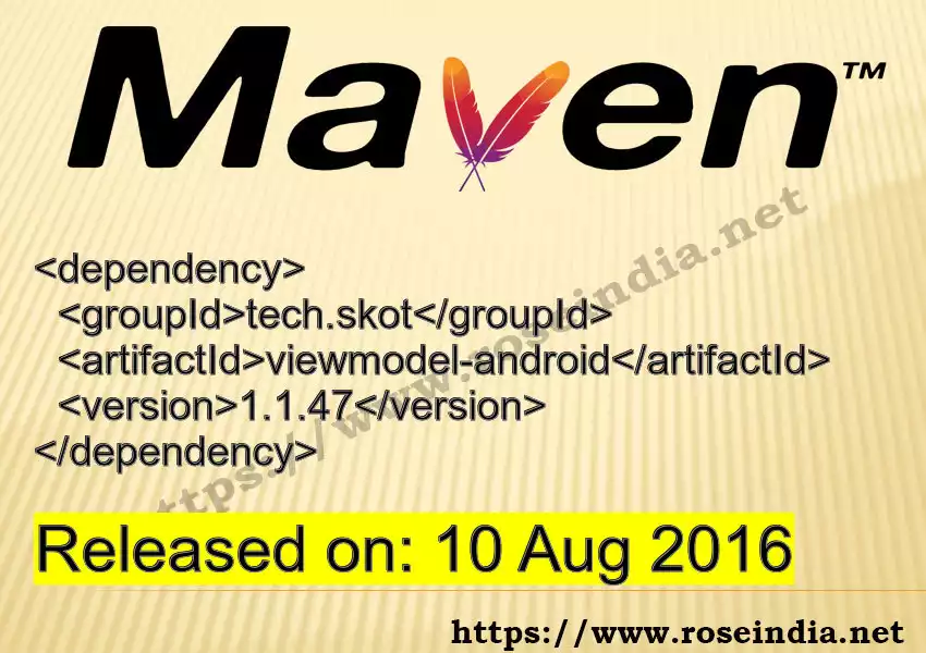 Maven dependency for  GROUP_ID - ARTIFACT_ID version VERSION_ID is released. Learn to use  ARTIFACT_ID version VERSION_ID in Maven based Java projects