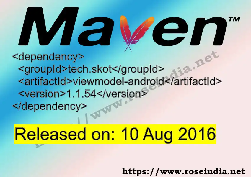 Maven dependency for GROUP_ID - ARTIFACT_ID version VERSION_ID is released. Learn to use ARTIFACT_ID version VERSION_ID in Maven based Java projects