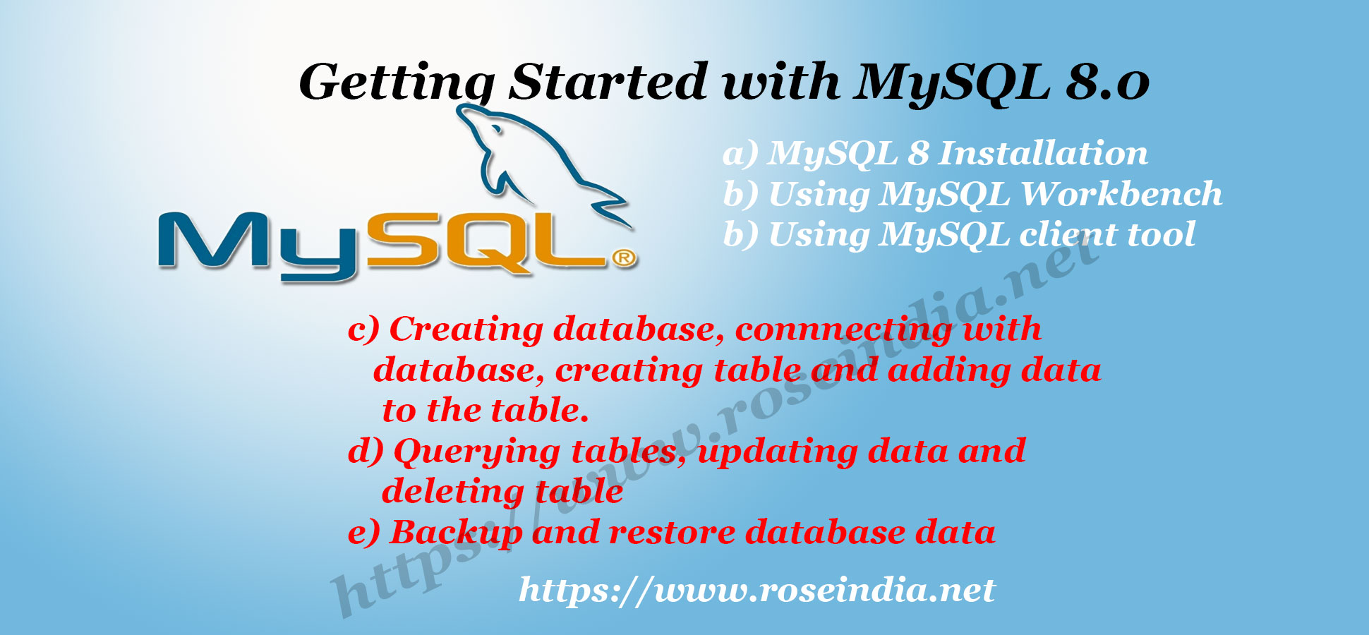 Getting Started with MySQL 8.0
