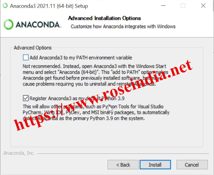 Register Anaconda 3 with Python 3