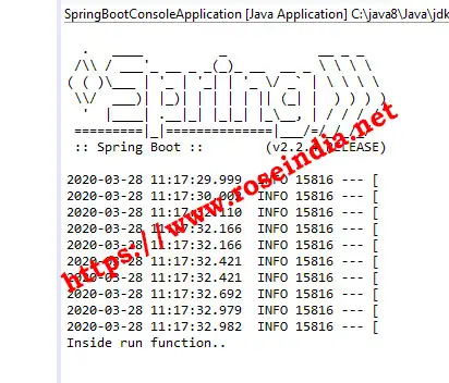 Spring Boot Console Application