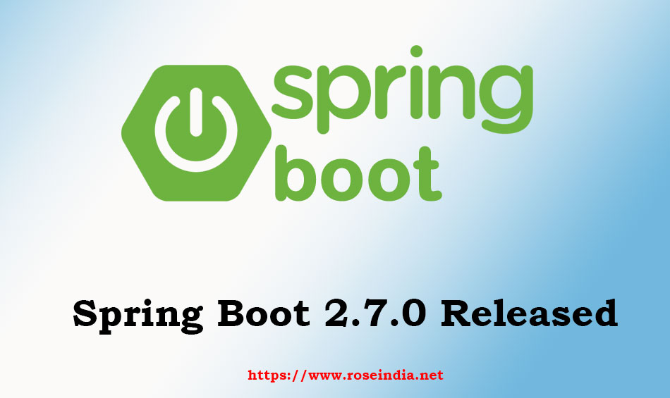 Spring Boot 2.7.0