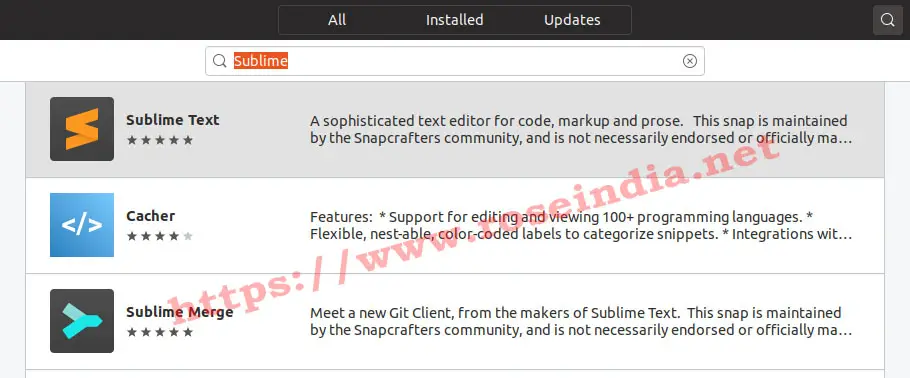 Sublime Text editor