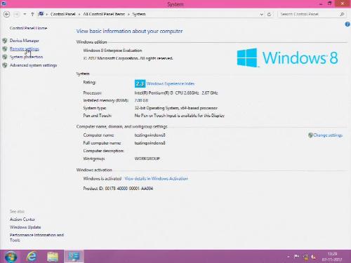 Windows 8 Remote Desktop