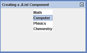 Swing List component