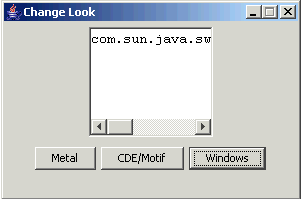 Window look and feel.
