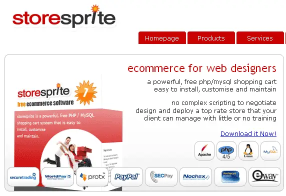 StoreSprite open source shopping cart