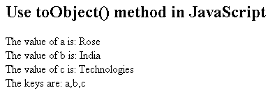 javascript object methods