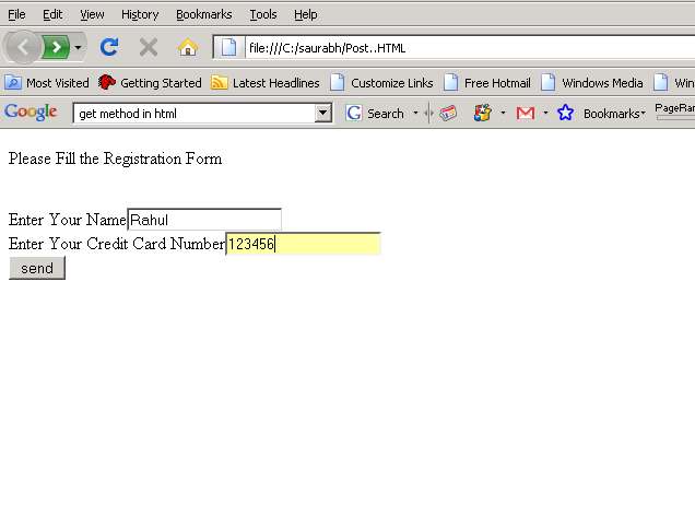 html example post form