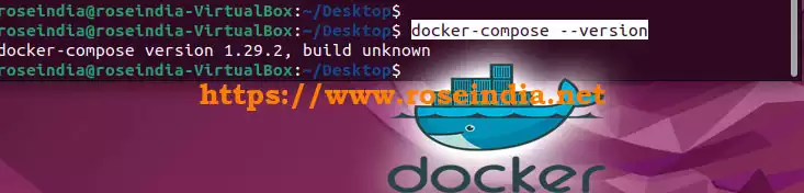 Docker compose version command