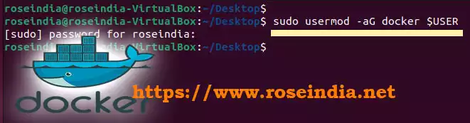 Add user to the Docker Group