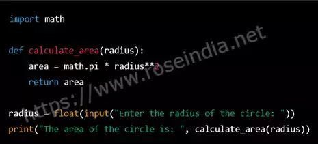 Python Syntax Example
