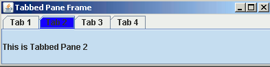 تغيير لون علامة التبويب المحددة للعنصر JTabbedPane 1149.tab