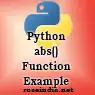 abs function in python